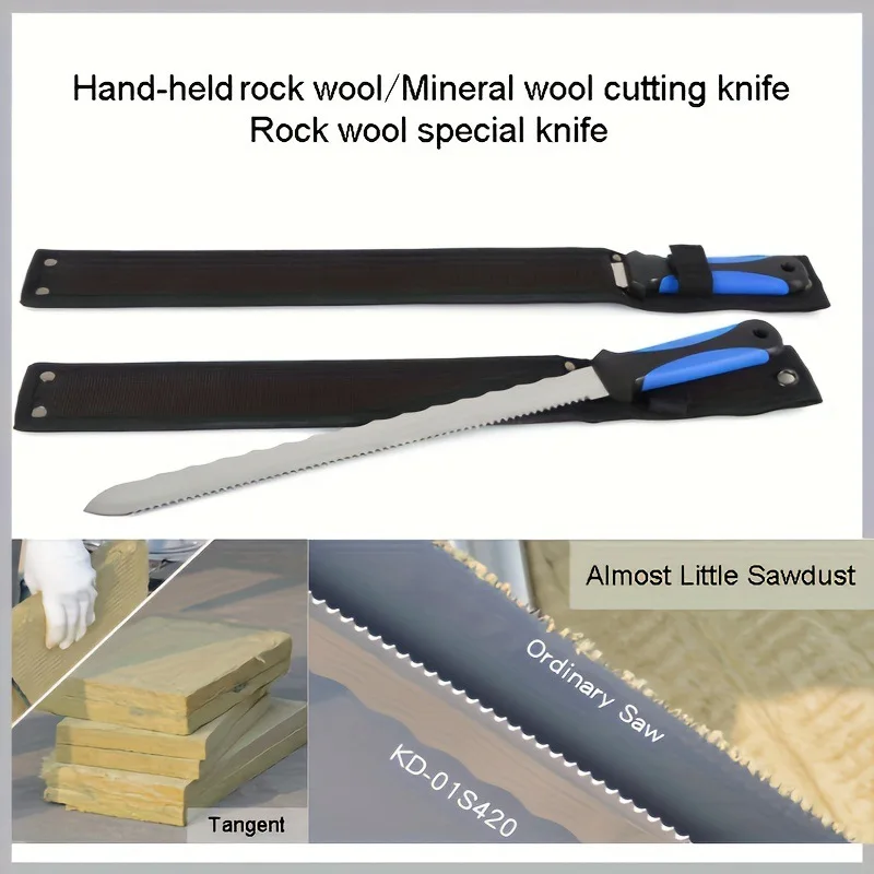 1Pc Rock Wool Board Cutting Tool Handheld Exterior Wall Mineral Wool Tool High Density Insulation Cotton Composite Board Cutter