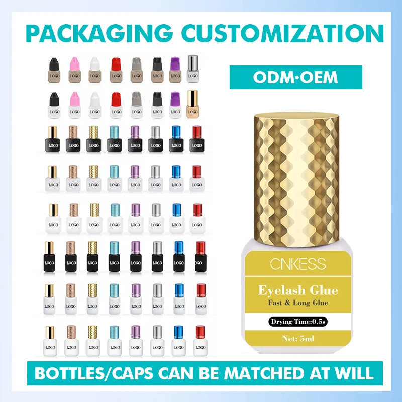 CNK Free Advance Eyelash Extensions Glue 5ml Hypoallergenic Long Lasting Water Proof Latex Opp Bag Eyelash Glue Wholesale Clear