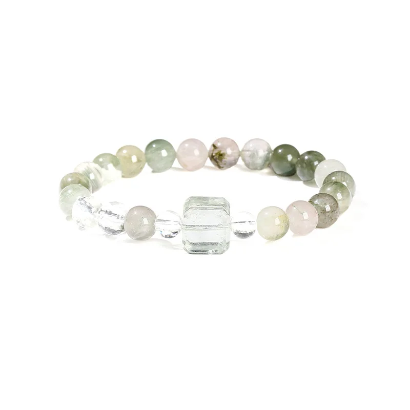 

Shinzue Jewelry Natural Green Rabbit Hair Sugar Cube Women Simple Versatile Bracelet