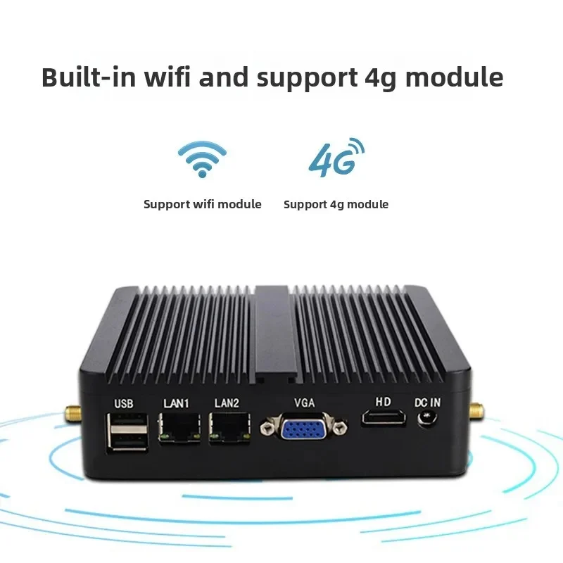 PC Core Dual Ethernet Mini PCIe HDMI VGA Fanless Industrial Computer Windows Linux For IoT