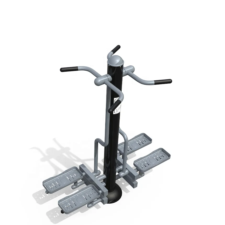 Galvanized Steel Double Step Stepper Theme Park Outdoor Fitness Equipment Newly