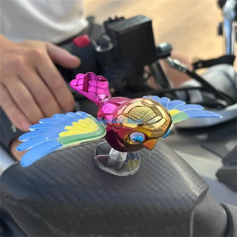U2JC Flying Bird Car Interior Ornament Flapping Wing Bird Car Dashboards Decorations