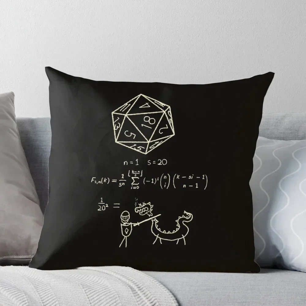 

The science of 20 sided dice. Throw Pillow christmas decorations 2025 Pillow Case Christmas pillow