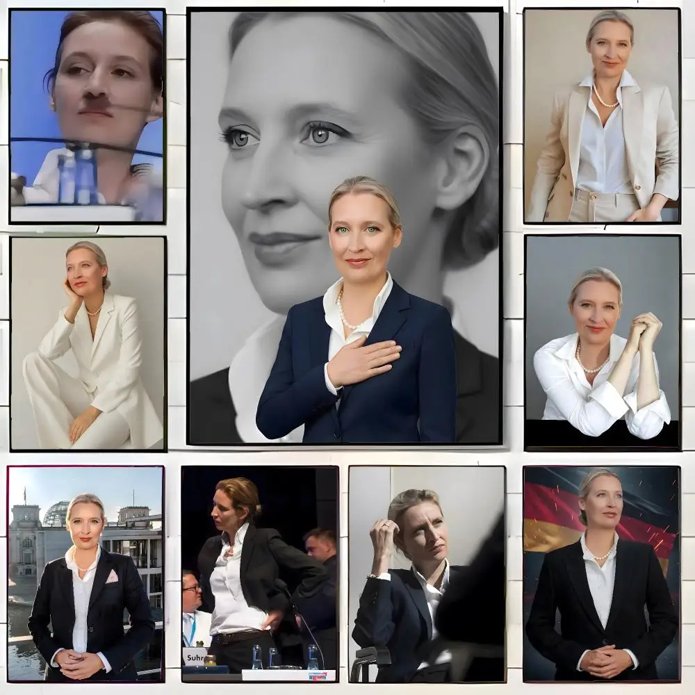 political figure a-alice weidel Poster Wall Art Print Decorative Mural Home Decor Gift Unframed
