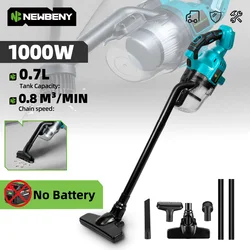 NEWBENY 1000W Wireless Electric Car Vacuum Cleaner Cordless Handheld Home Indoor Cleaning Power Tools For Makita Battery Pin