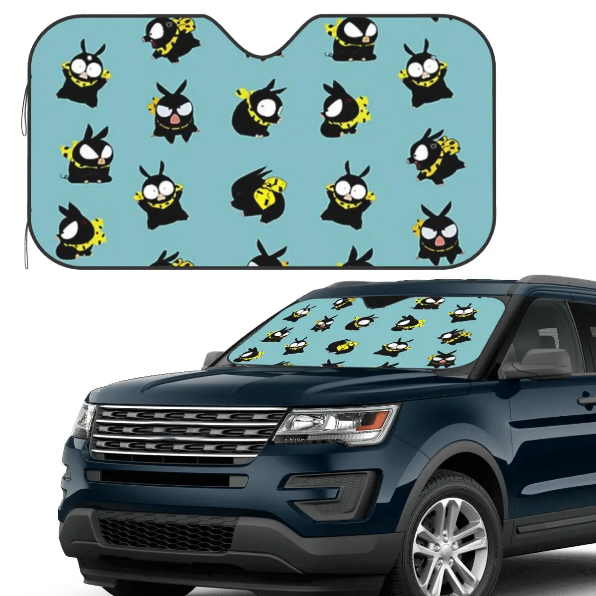 

P Chan Ranma Sunshade Windscreen Car Front Windshield Window Sun Visor Accessories Covers
