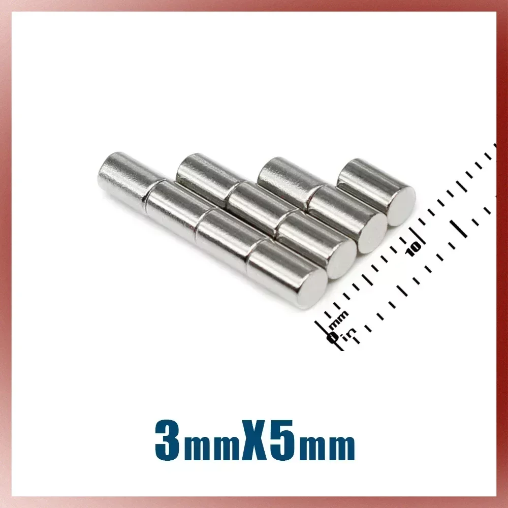 

100/200/500/1000PCS Small Round 3x5mm Powerful Magnetic Magnets Disc Permanent Neodymium Magnets Super Strong N35 Magnet