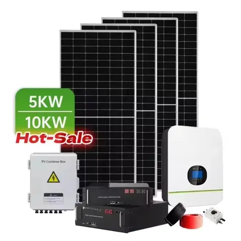 Pannelli solari Jinko 5kW 10kW 20kW 30kW Pannelli solari con batterie e inverter Kit completo Sistema solare ibrido domestico
