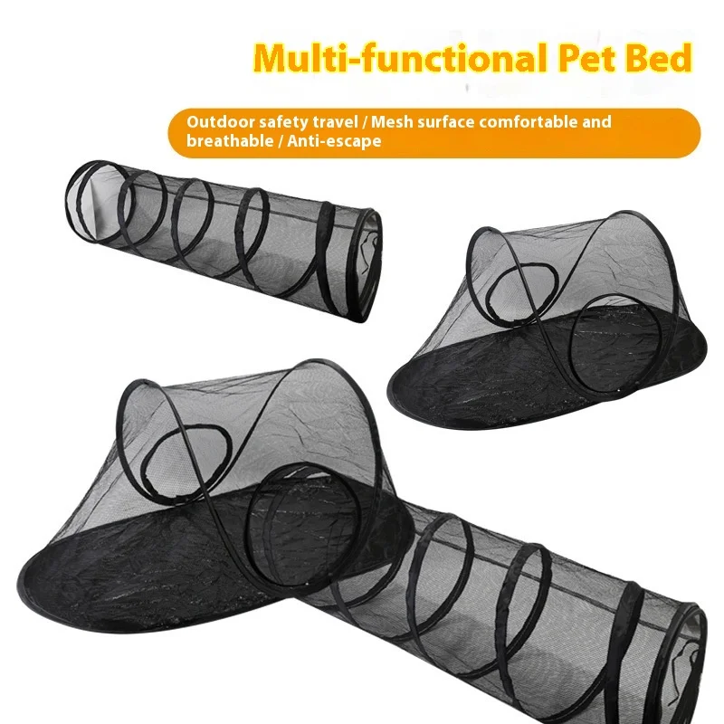 

New Outdoor Pet Tent Bed Foldable Cat Toy Set Self-fun Cat Tunnel Release Tunnel