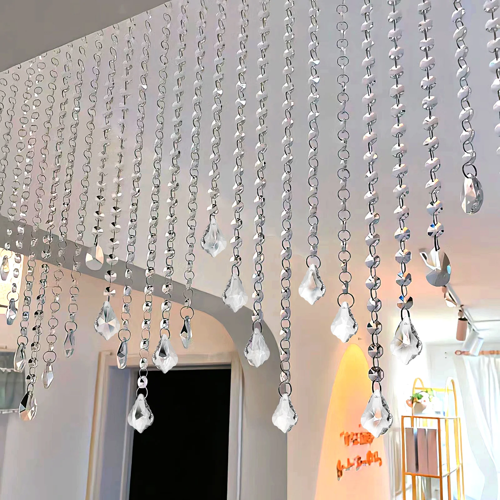 

10Pcs Crystal Pendants for Chandelier Hanging Decoration Transparent Prisms Light Pendant Wedding Home Decor Chandelier Crystals