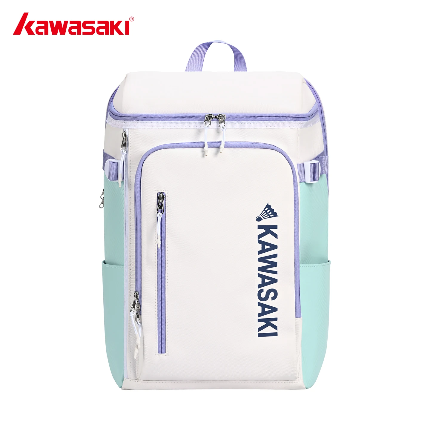 kawasaki-fashion-large-capacity-badminton-rackets-backpack-with-shoes-pocket-portable-tennis-rackets-bag-waterproof-sports-bag