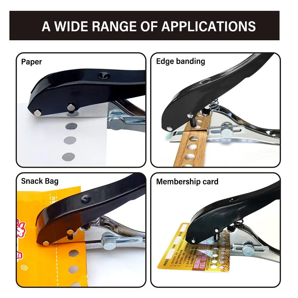 Manual Edge Band Puncher Plier 8/10mm Hole Card Punching Tool For Plastic Sheet Paper PVC ABS Opener Nail Hole Masking Plier