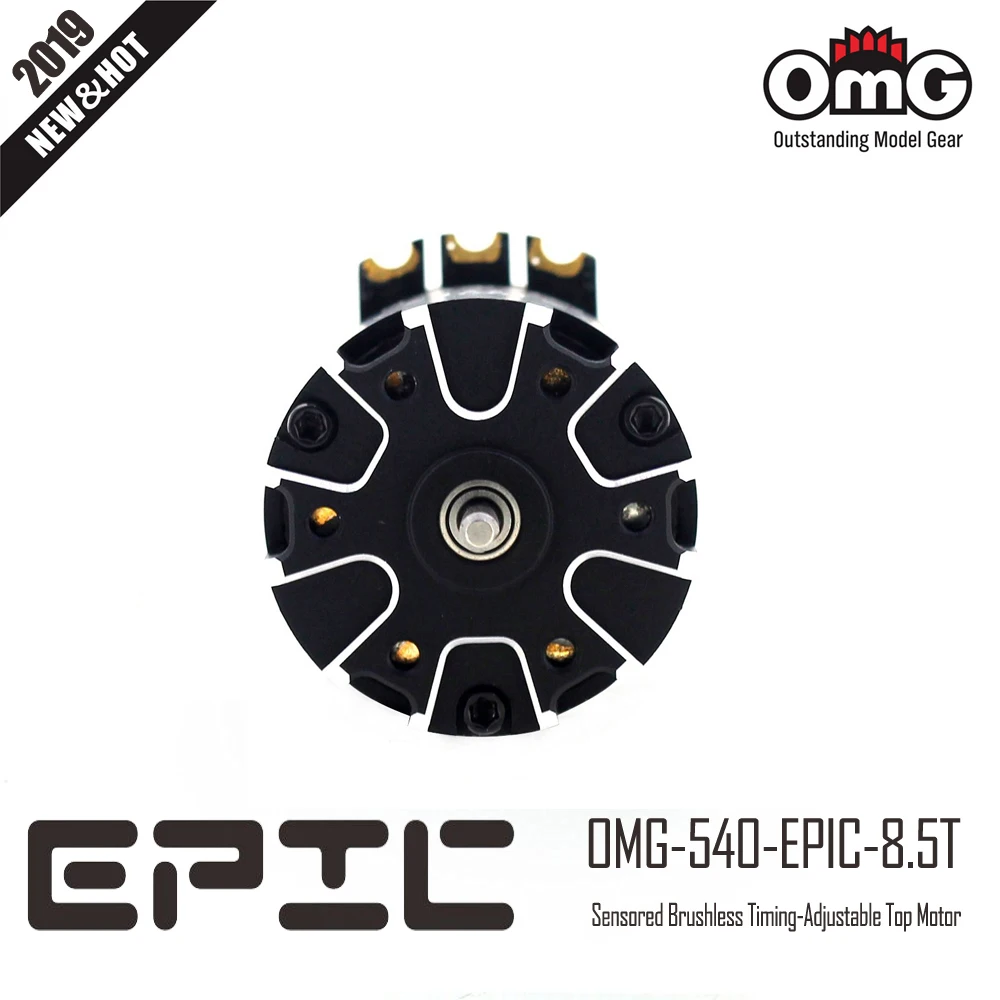 OMG-540-EPIC-8,5 t Sensor bürstenloser Spitzen motor für 1/10 treibendes Auto