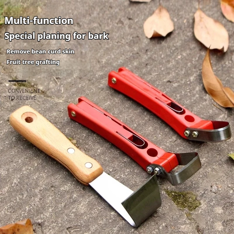 Multipurpose Garden Tools: Bark Scraper & Grafting Knife for Efficient Necrotic Bark Removal, Fruit Tree Peeling, and Care