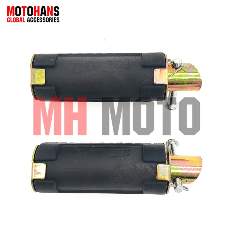 دراجة نارية الألومنيوم الجبهة أوتاد القدم مسند القدم دواسة مسند القدمين أوتاد القدم لهوندا BIZ100 SMASH110 ZB110 FAIR110