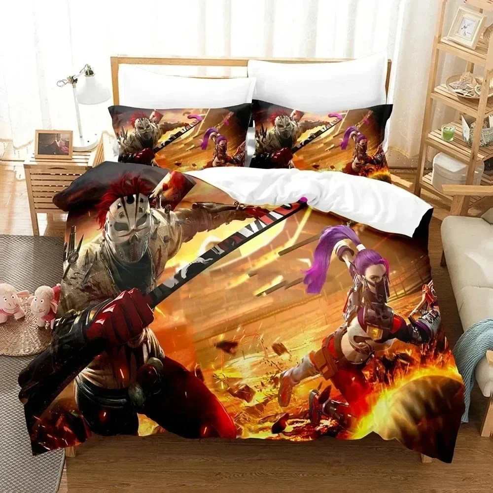 Luxury New 3D Print Free Fire Game Battlegrounds Bedding Set Boys Girls Twin Queen Duvet Cover Kids Adult Home Textileextile