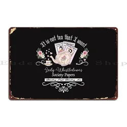 Tè e Gossip vanno a mano e a mano con i Bridgertons Metal Sign Printing Garage Decoration Club Bar Bar Retro Tin Sign Poster