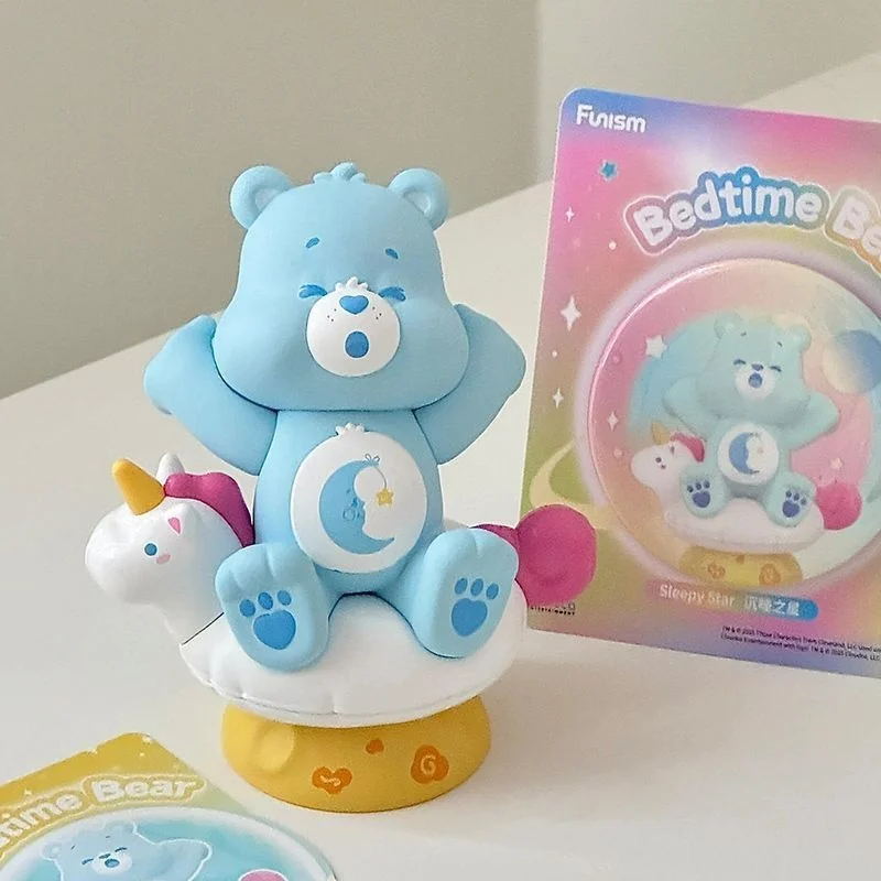 Miniso Care Bears Healing Planet Series صندوق أعمى صندوق غامض Caixa Sorpresa شخصيات كرتونية سطح المكتب حلية هدايا عيد الميلاد