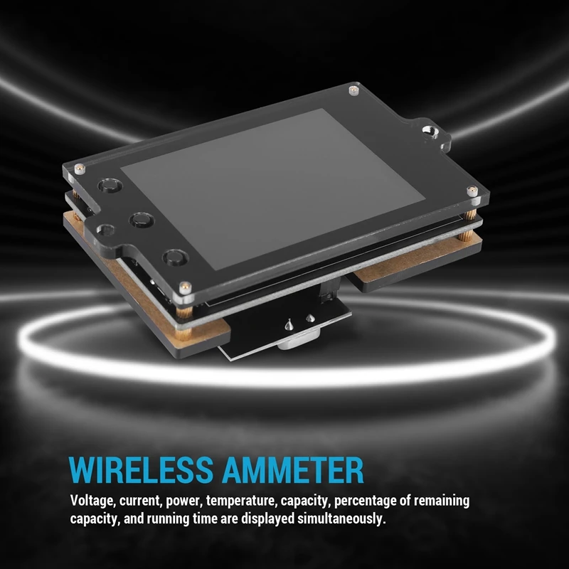 AD23-Hall DC 500 В беспроводной измеритель напряжения амперметр 2,4 дюйма цветной экран емкость детектор мощности тестер