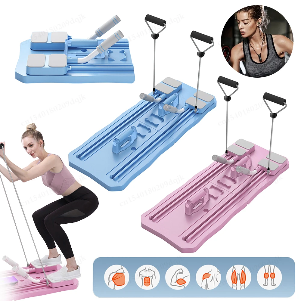 Foldable Abdominal Fitness Board Exercise Machine Non Slip Abdominal Board Foldable Workout Board Push Up Board for Full Body