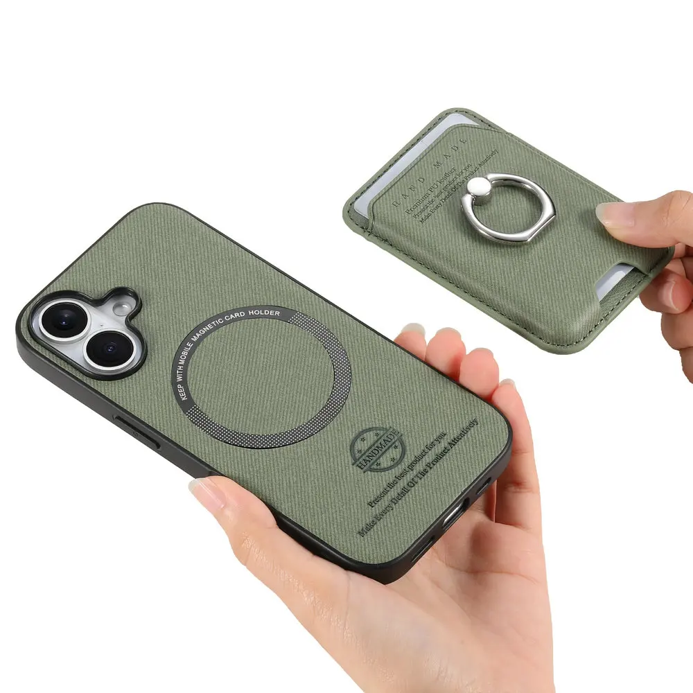 For Nothing CMF Phone 2 Pro 5G Luxury Case 2 IN 1 Detachable Magnetic Card Leather Back Panel Nothing CMF Phone2 Pro Ring Cover