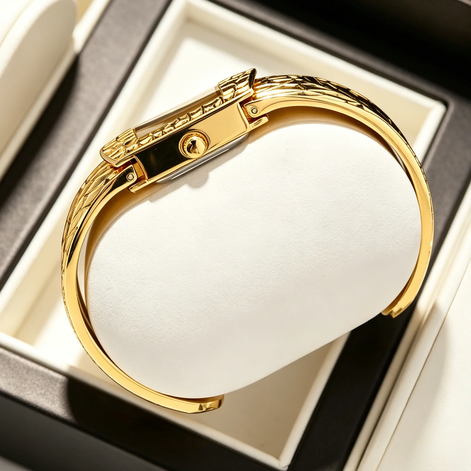 YaLaLuSi Fashionable Square-Dial Ladies’ Adjustable Scale-Pattern Bracelet Watch a Stylish and Elegant Timepiece