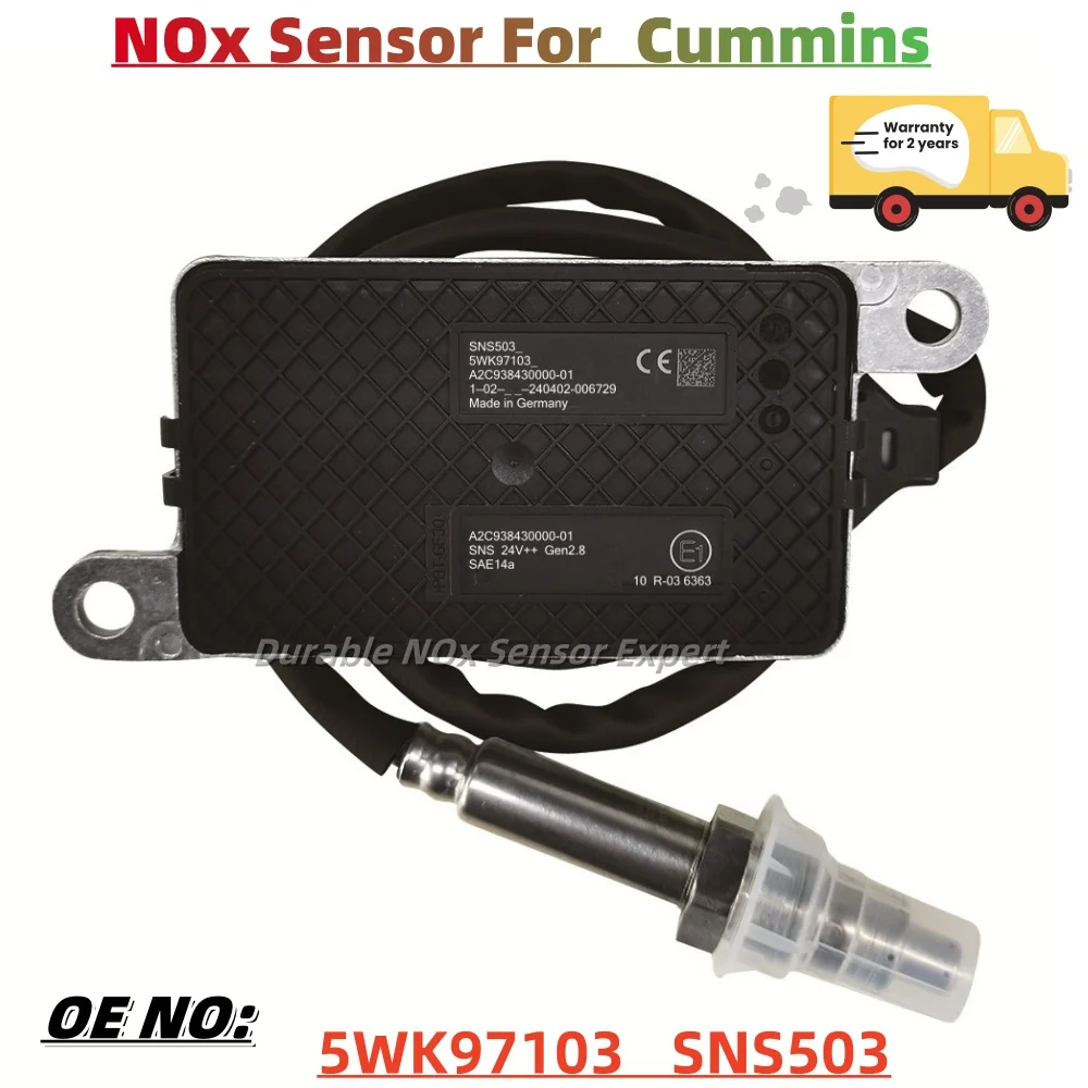 24V NOx Sensor 5WK97103 For Weichai Jiefang Dongfeng Sinotruk Shacman Replace OE 612640130013