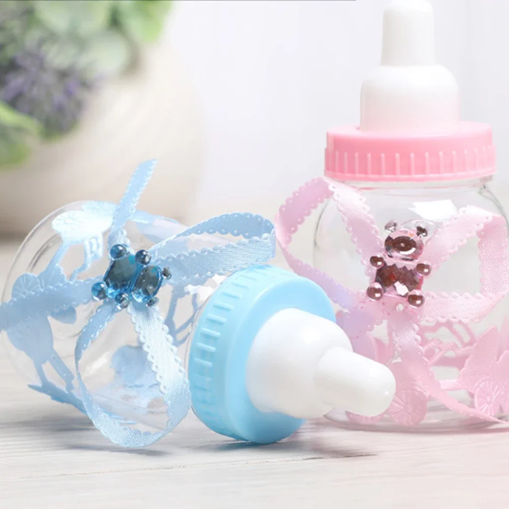 Feeder Style Candy Bottle Baby Fillable Bottle Gift Boy Girl Newborn Birthday Baptism Christening Candy Boxes Birthday Party