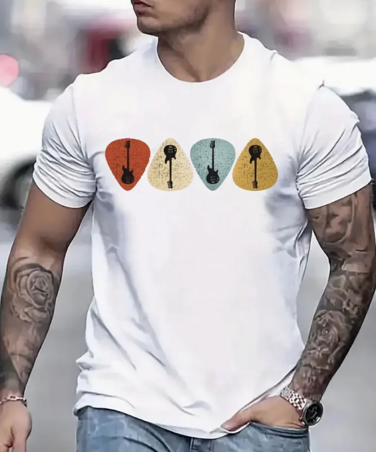 Men Casual Short Sleeve Tee 1 Pcs Comfortable Crew Neck, Soft Adorable Tees Tops