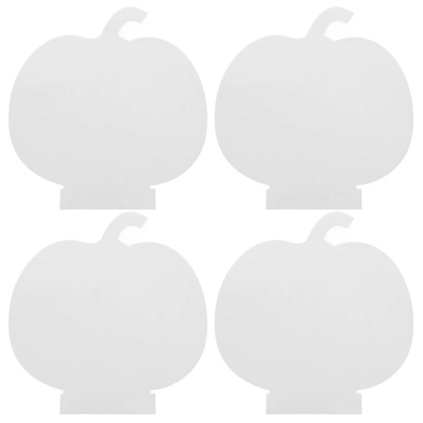 4 قطع من لوحة إضاءة اليقطين من الأكريليك لتزيين الهالوين وأجواء الحفلات الداخلية غير متضمنة بتصميم واضح #2