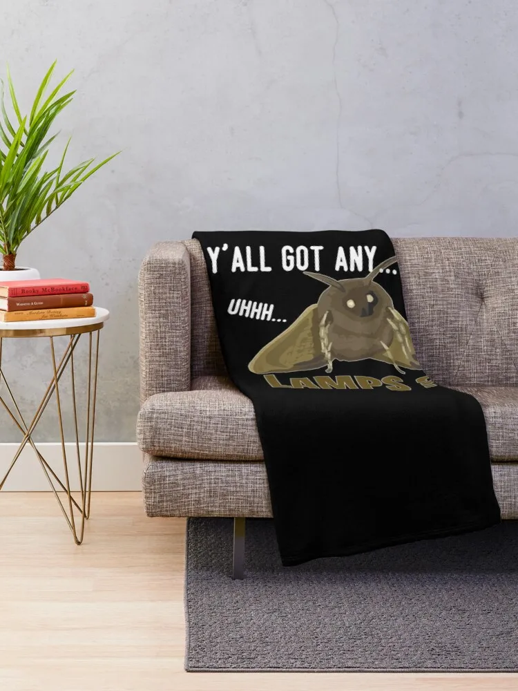 Y'all Got Any Lamps Moth Insect Meme Gift Throw Blanket Baby Thermal Blankets