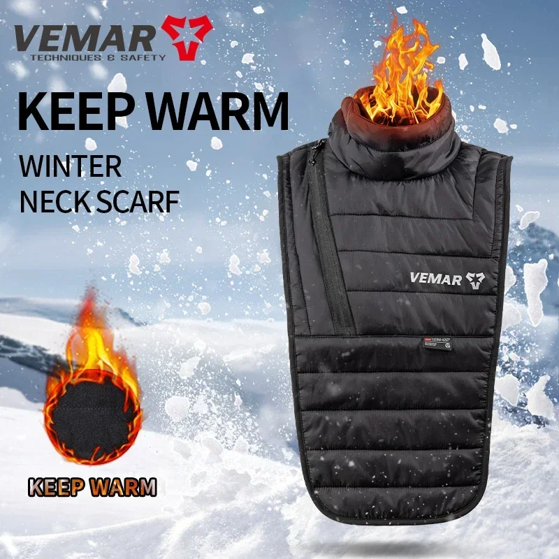 

Men VEMAR Motorcycle Full Neck Protectors Scarf Mask Windproof Warm Mask Winter Bike Cycling Fleece Balaclava Moto Neck Cover