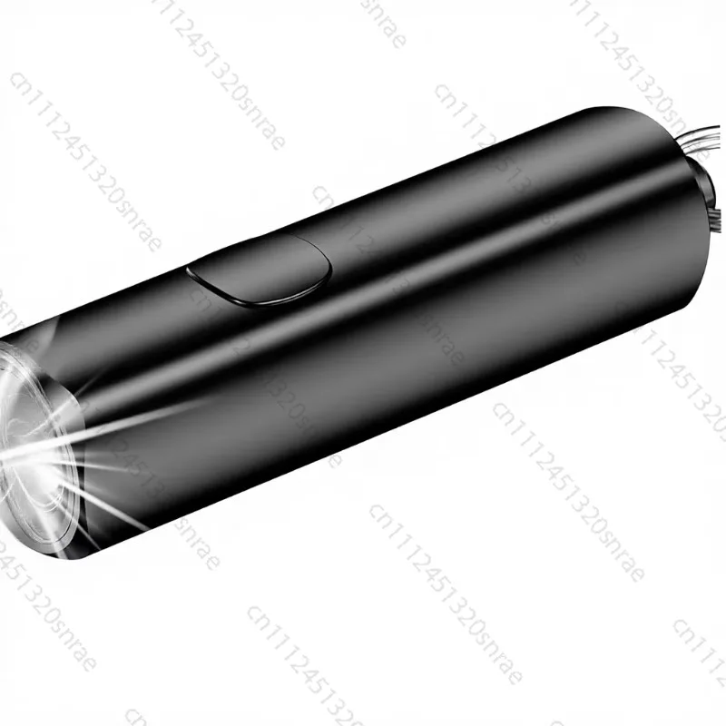 Mini Rechargeable LED Keychain Flashlight 360LM 3 Modes IPX6 Waterproof, Memory Function, Aluminum, Compact, Portable, Outdoor