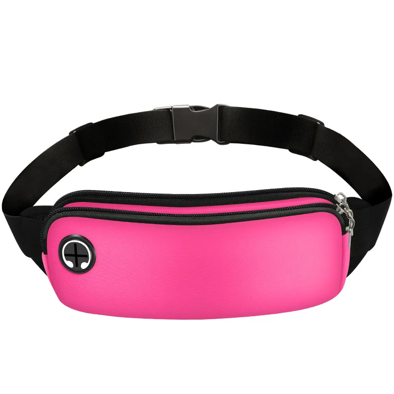 Outdoor Waterproof Sports Fanny Pack para homens e mulheres, Belt Bag, Phone Waist Bag, Black Gym Bags, Running Accessories