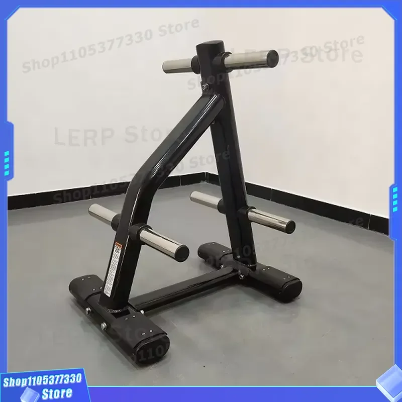 Heavy Duty Gym Plate Rack Storage Stand for Weightlifting Fitness Home Workout Equipment Organizer Barbell Holder Accessory