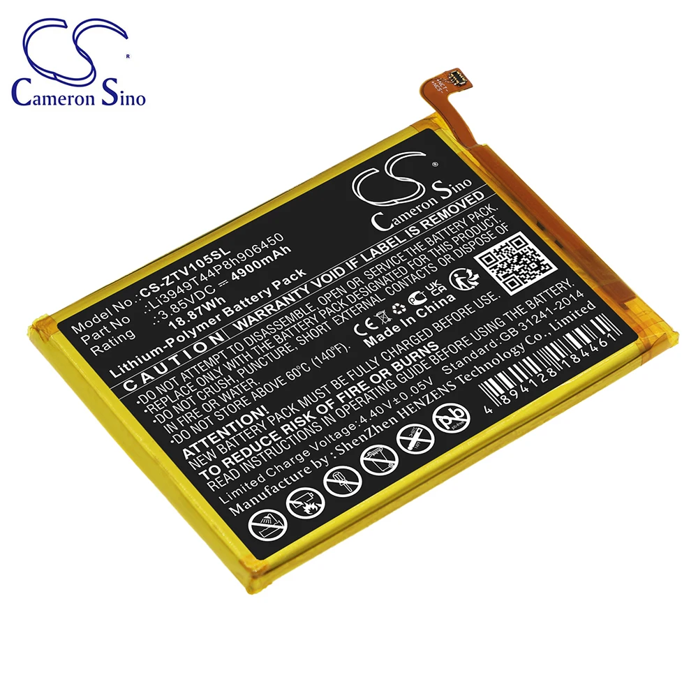 CS Li3949T44P8h906450 4900mAh Batteries for ZTE Blade V Smart V1050 Blade 20 Smart 8010 V30 Vita Li-Polymer 3.85V 18.87Wh