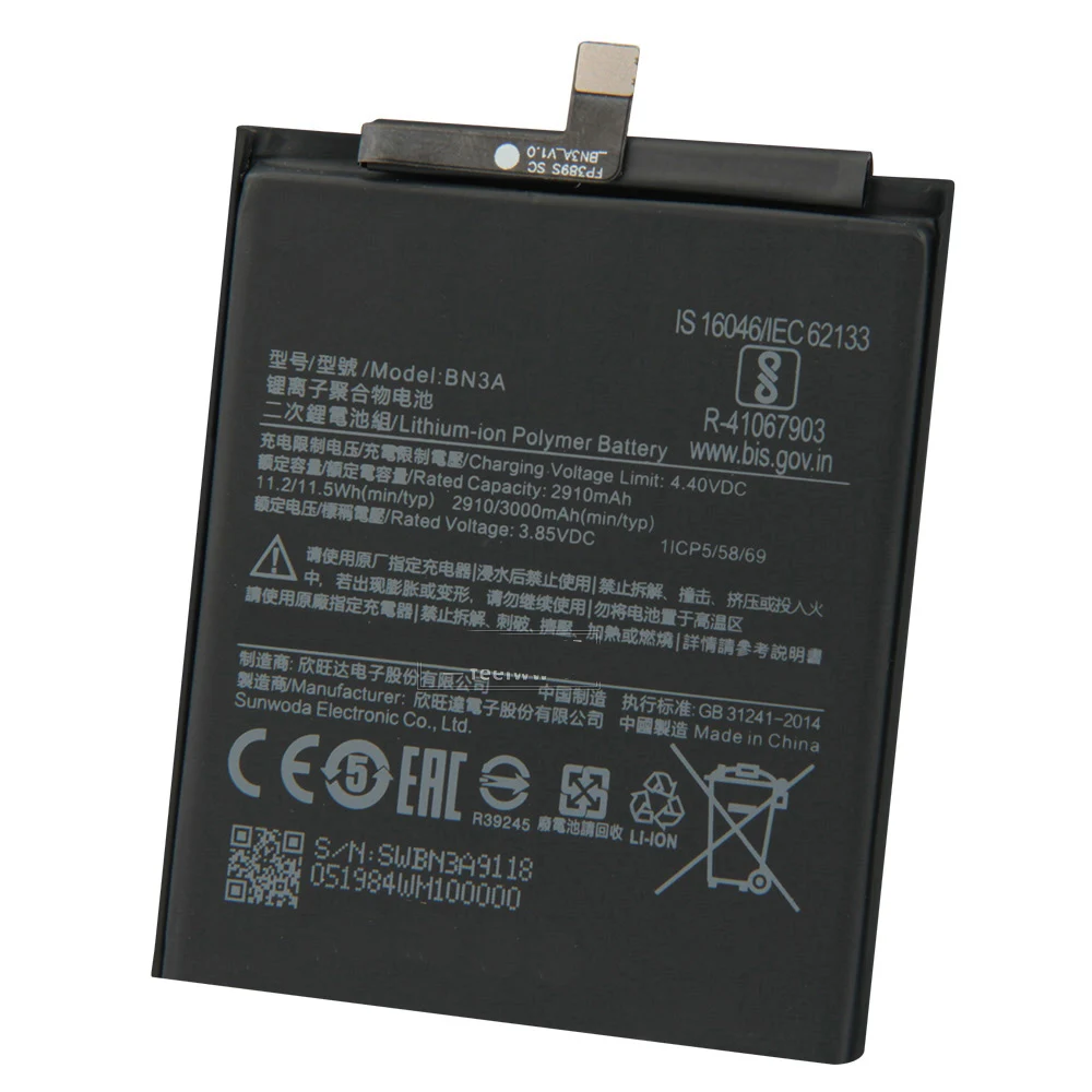 

BN3A Phone Battery 2910mAh For Xiaomi Redmi Go Replacement Battery High Quality Batteries With Tool