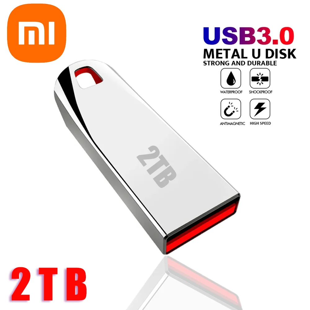 Xiaomi USB 3.0 フラッシュドライブ 2TB 高速転送ペンドライブ 2TB 超大容量防水ストレージデバイスコンピュータ用