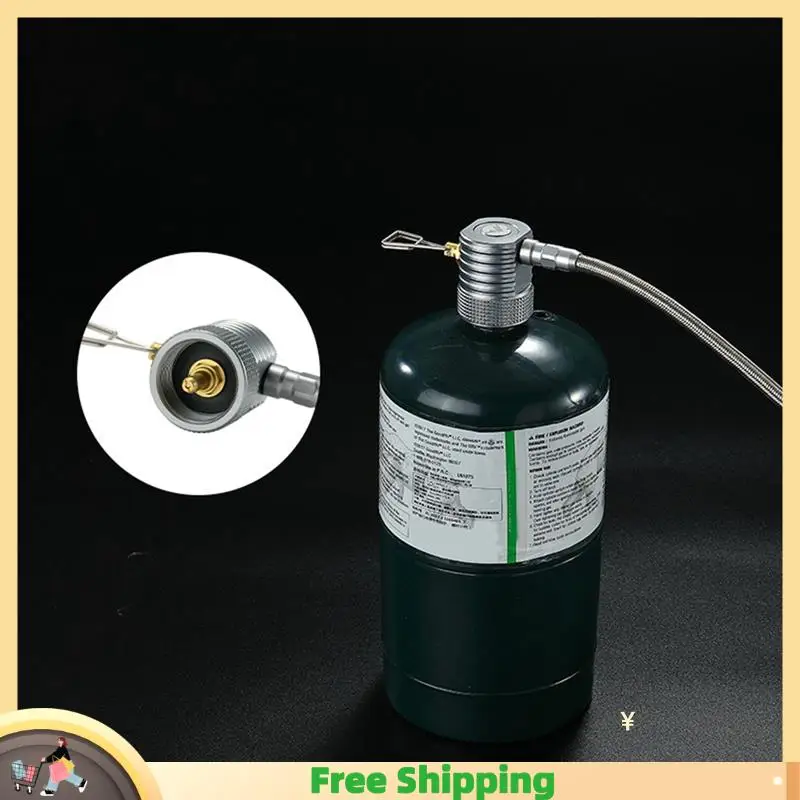 

X08A Outdoor Camping Supplies Picnic Stove Accessories Propane Regulator Transfer Card Extension Tube