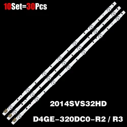 Nouveau kit d'origine 30 pièces bande de rétroéclairage LED pour UE32H4000 D4GE-320DC0-R2R3 2014SVS32HD 3228 BN96-35208A BN96-30448A