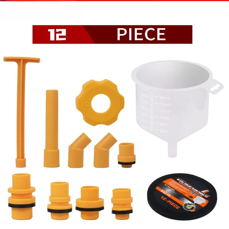 

Набор из 12 универсальных воронок для антифриза с полным набором спецификаций/многопозиционное применение для автомобильных систем.