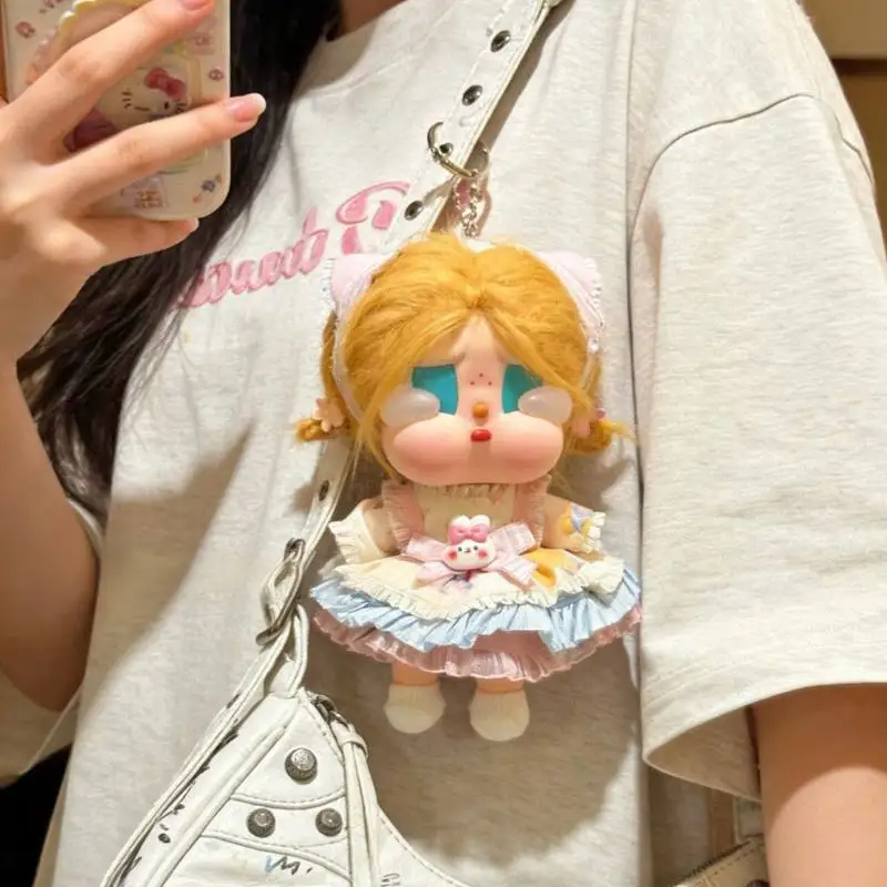 

Crybaby Doll Clothes 15Cm Cute Bunny Puffy Ruffle Dress Replacement Outfit Set Bag Pendant For Adult Hobby Collectors