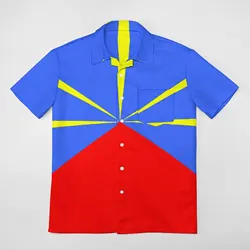 Reunion Island-974 Magnet Graphic Tees Suit A Short Sleeved Shirt High Grade Home Eur Size