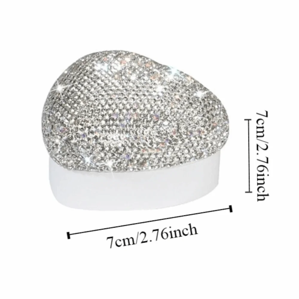 Diamond LED Light Ring Box Storage Ring Display Heart Shape Gift Boxes Girlfriend Gift Confession Valentine Gift Packaging Box