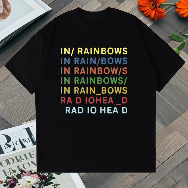 

Radiohead Music Album Graphic print Hip Hop Unisex Oversized t-shirt Summer 100% Cotton Men Women Popular short sleeve t-shirts