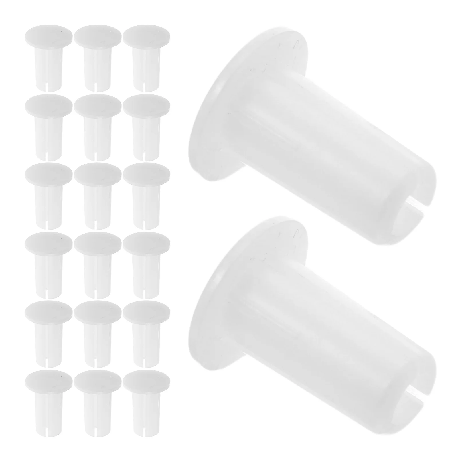 

20Pcs Clothes Rod End Cap Stopper Plastic Pole Protector Anti-Wear Sealing Plug for Clothes Rack Laundry Wardrobe