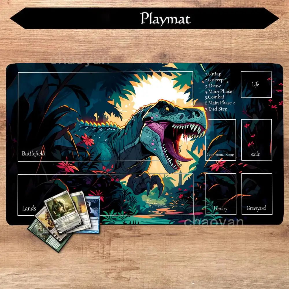 

Playmat card gaming mat with zones mtg playmat Dark Lotus Design Desk Mat gamer keypad expansion mousepad rubber anti-slip