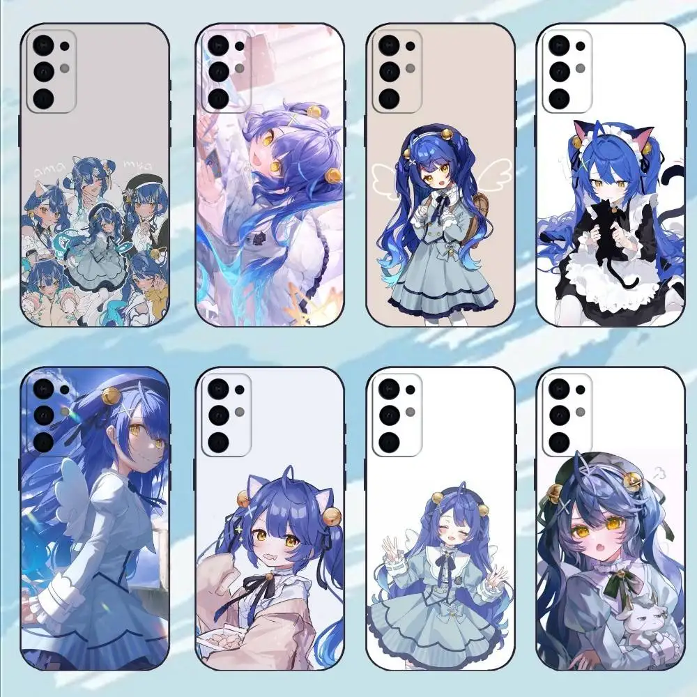 

A-Amamiya K-Kokoro Phone Case For Samsung S25,S24,S23,S22,S21,S20,Plus,lite Soft Black Shell