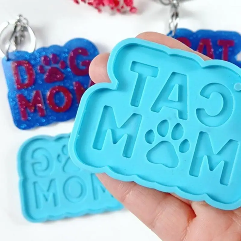 DIY Glossy Animal Cats Claw Keychain DIY Mold Handicrafts Jewelry Casting Mold