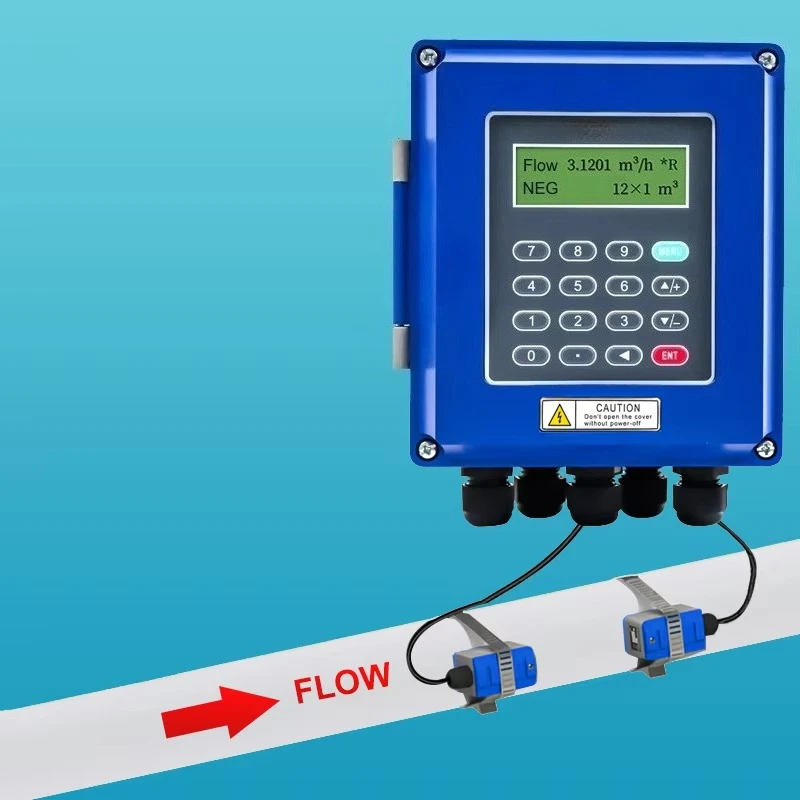 

China 4g Gprs Irrigation Ultrasonic Water Flow Meter Rs485 Wifi Lora Remote Reading Doppler Wall Mounted Ultrasonic Flow Meter